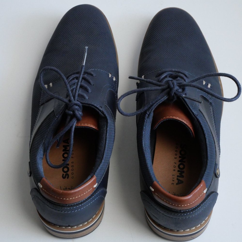 Sonoma Men's Dress Shoes - Navy Blue - Men's 8.5